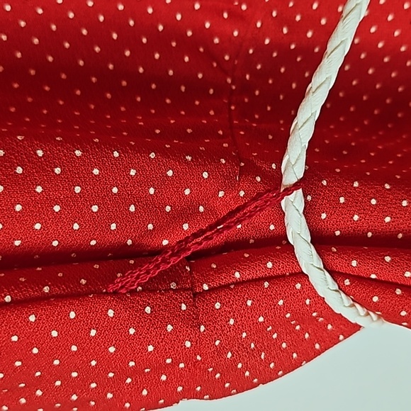 Vintage Retro Red and White Polka-dot Dress Sz 20 - Picture 6 of 6
